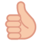 Thumbs Up emoji on HTC